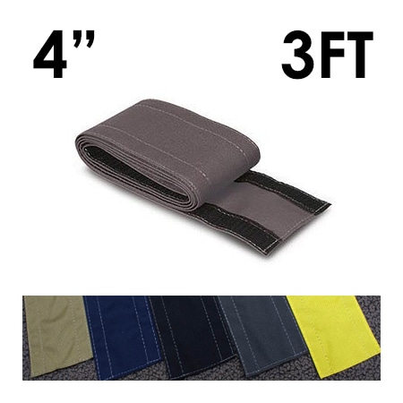 Electriduct Carpet Cable Cover, 3 ft L, 4 in W, 1 Channel, Nylon, Gray CC-SC-4-3-GY